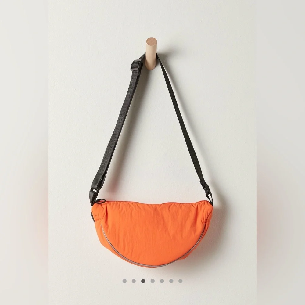 NWT Free People FP Movement Bulls Eye Sling Bag Tangerine